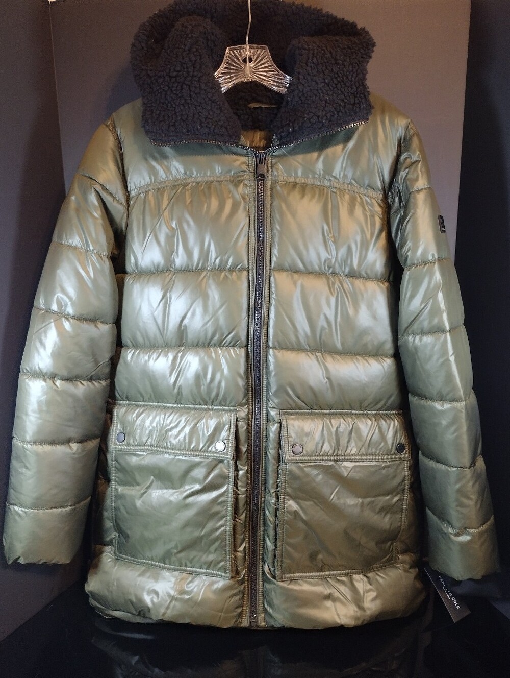 Kenneth Cole Puffer Jacket Women's Size Small W Hood